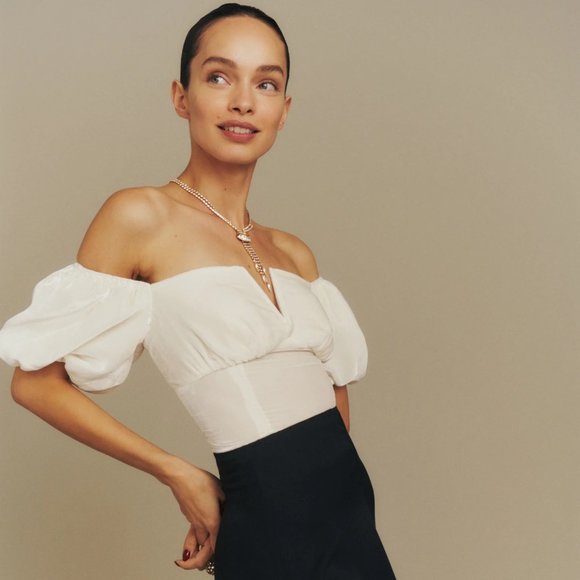 Reformation Amina Velvet Top - Picture 1 of 6